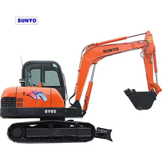 Мини-экскаватор Sunyo Excavator Sy65 представляет собой гидравлический гусеничный экскаватор в качестве экскаватора-погрузчика и мини-погрузчика.